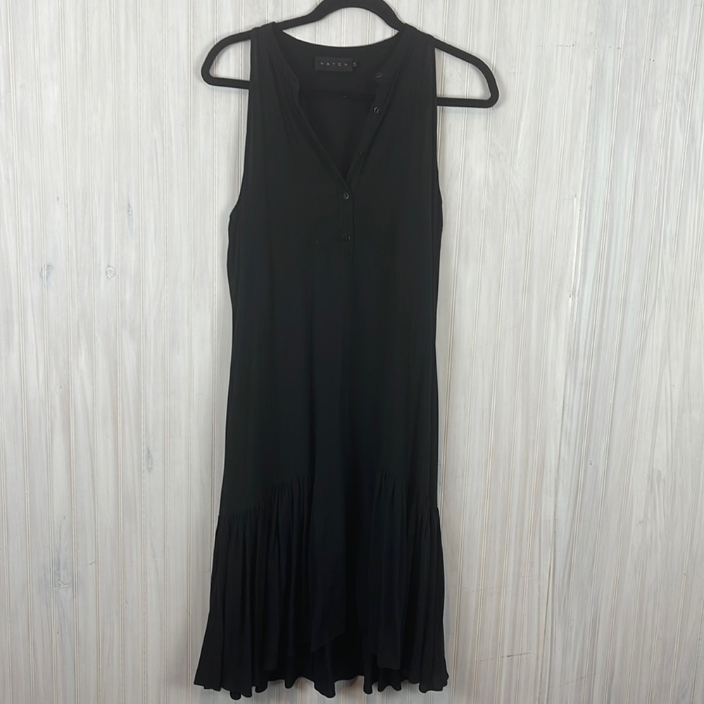 HATCH MATERNITY PLEATED MIDI TANK DRESS